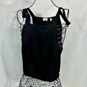 Wilfred black tank with shoulder ties size 6